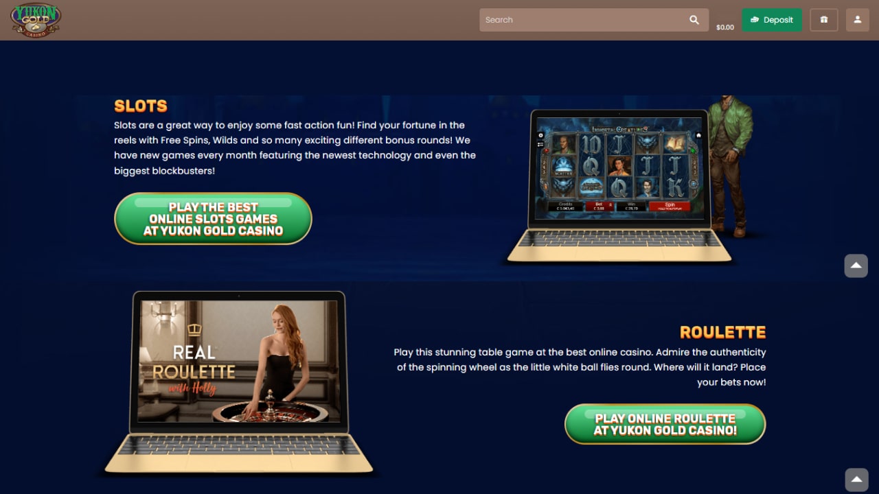 Yukon gold casino online games
